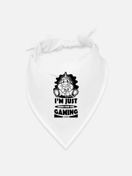 Game nerd game console gaming gamble gamepad - Bandana - white - Front