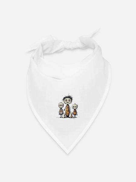 Voodoo Dolls Apparel for Style and Magic - Bandana - white - Front