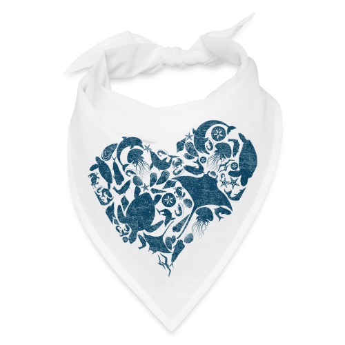 Coastal Heart. Blue - Bandana