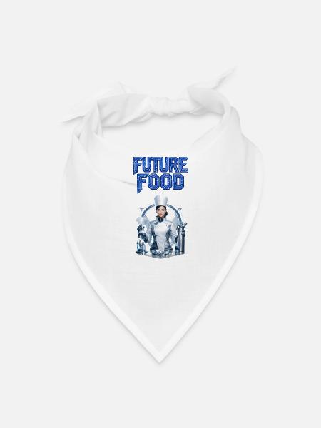 Future Food Tech Chef - Bandana - white - Front