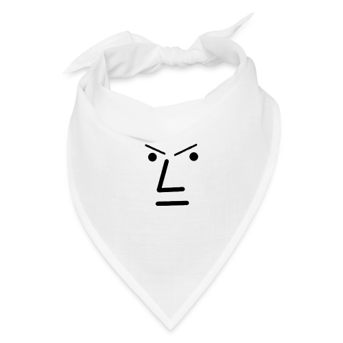 Grey Face Design Angry - Bandana