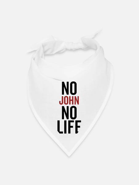 No John No Life - Bandana - white - Front