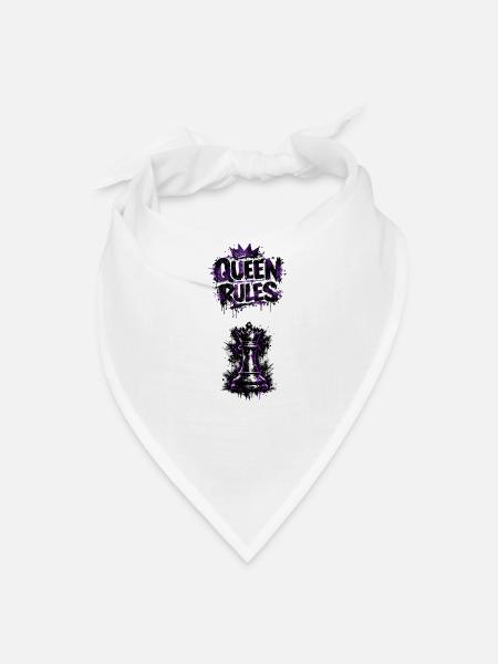 Purple Queen Graffiti - Bandana - white