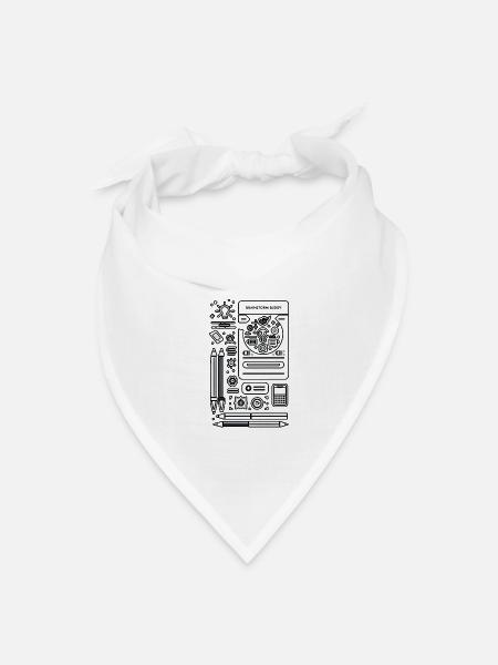 Brainstorm Buddy 8 - Bandana - white - Front