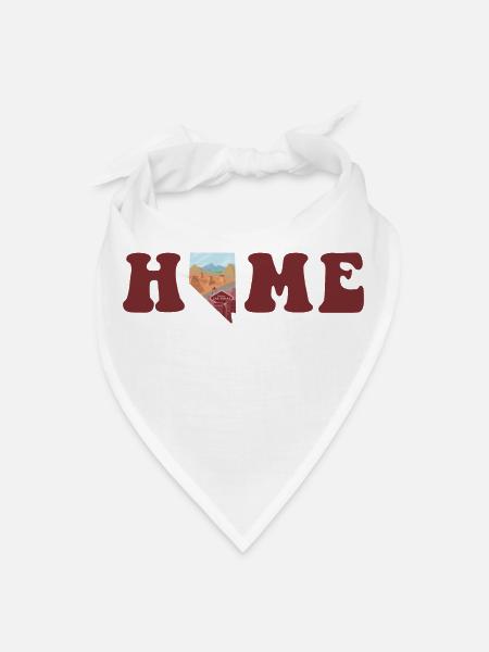 Nevada Home Graphic - Bandana - white - Front