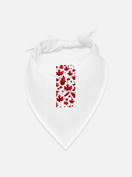 Crimson Maple Burst - Bandana - white - Front