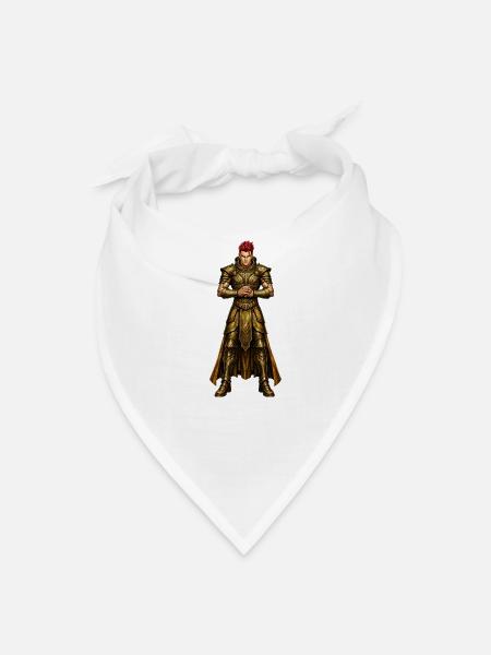 Seigneur de guerre en armure cramoisie - Bandana - blanc - Devant