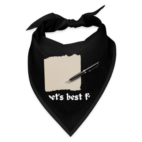 A Poet's Best Friend (white text) - Bandana