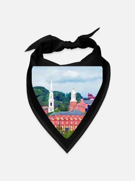 Providence RI Skyline II - Bandana - black - Front