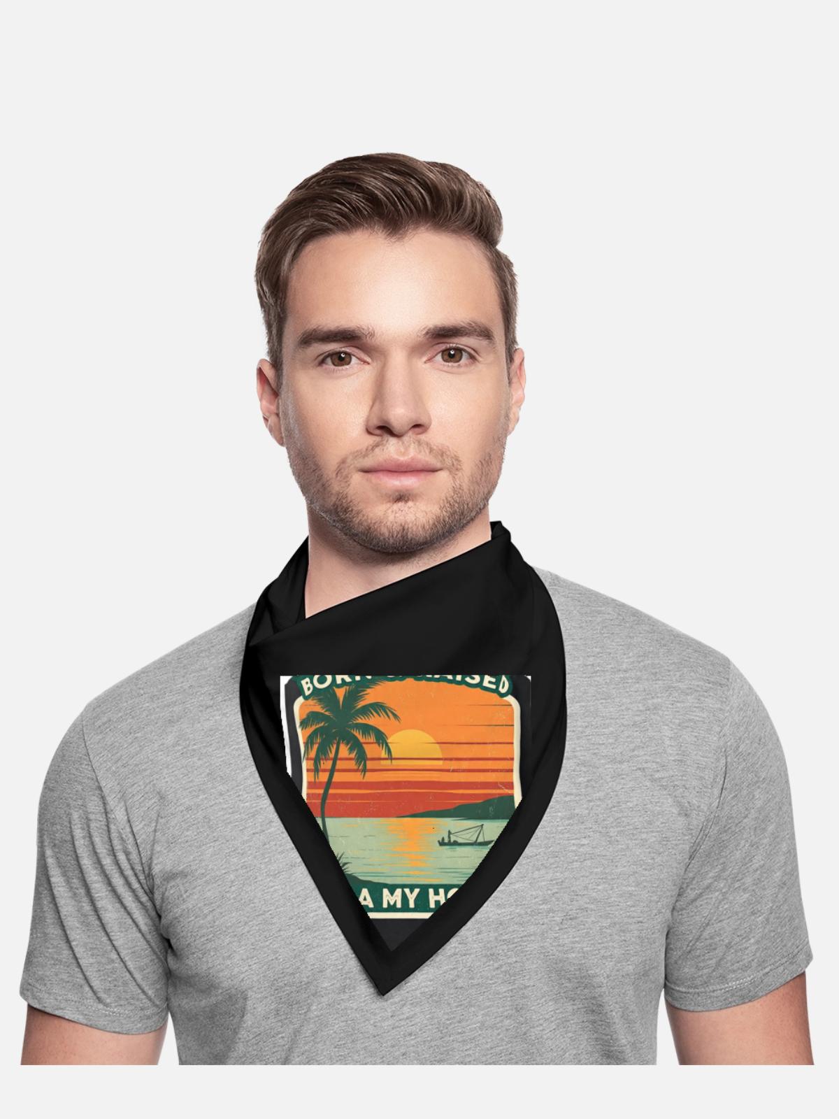 Born & Raised Dala My Home - Bandana - black - Front - TBD (187cm)