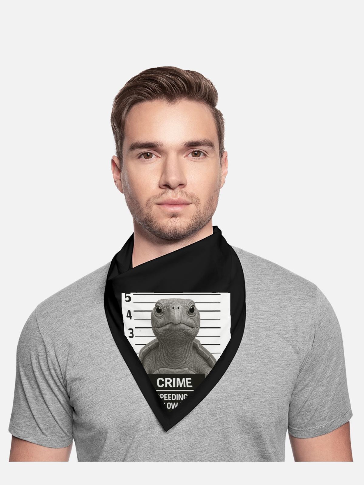 Crime Turtle Speeding Slow Zone - Bandana - black - Front - TBD (187cm)