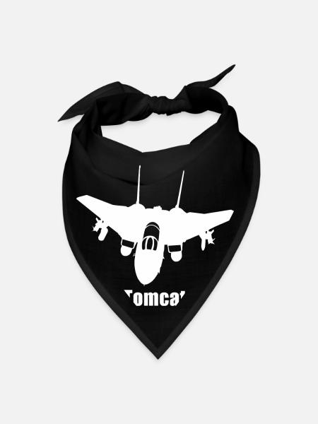 F-14 Tomcat Pilot Tee - Bandana - black - Front