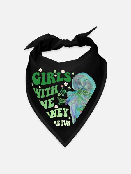 Girls With One Kidney Have More Fun - Bandana - black