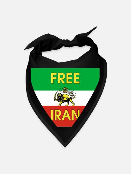 Free Iran green - Bandana - black