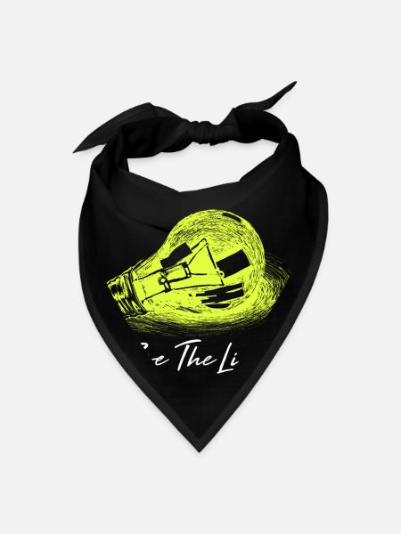 Be The Light Lamp - Bandana - black - Front