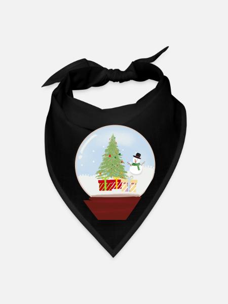 Snowman glass - Bandana - black