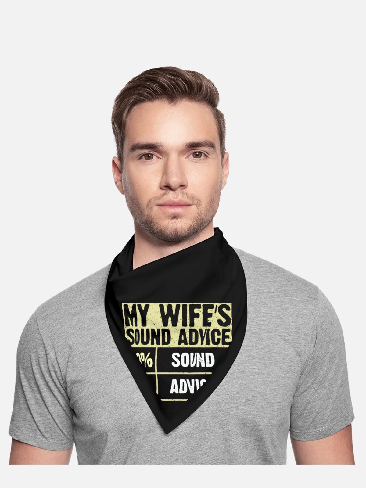 My Wife Sound Advice - Bandana - black - Front - TBD (187cm)