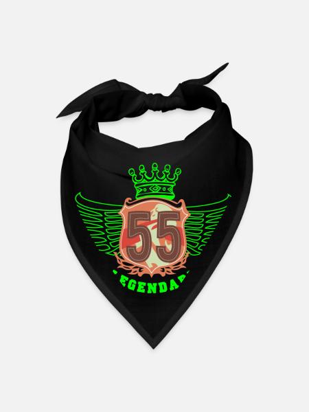 55 LÉGENDAIRE - Bandana - noir - Devant