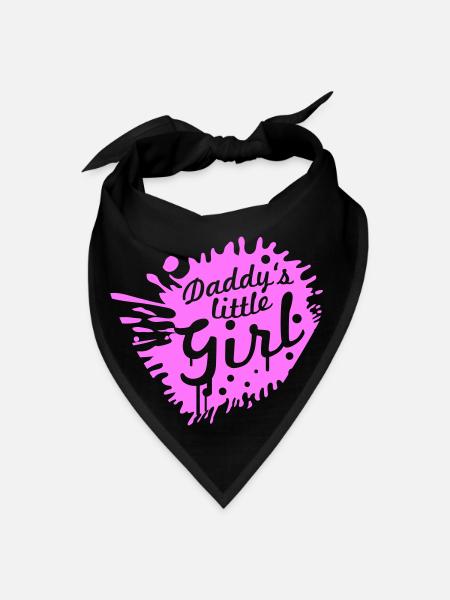 Daddy's Little Girl Saying Girl Drops Graffiti - Bandana - black