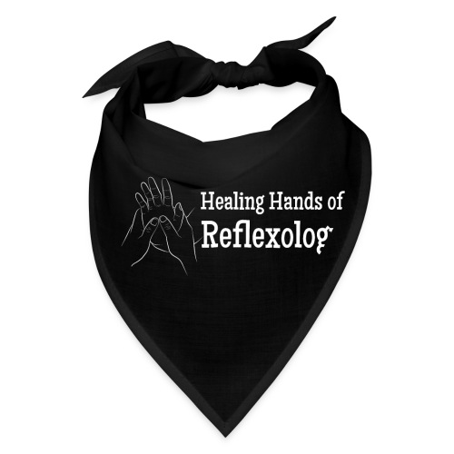 Healing Hands of Reflexology (hand) (white) - Bandana