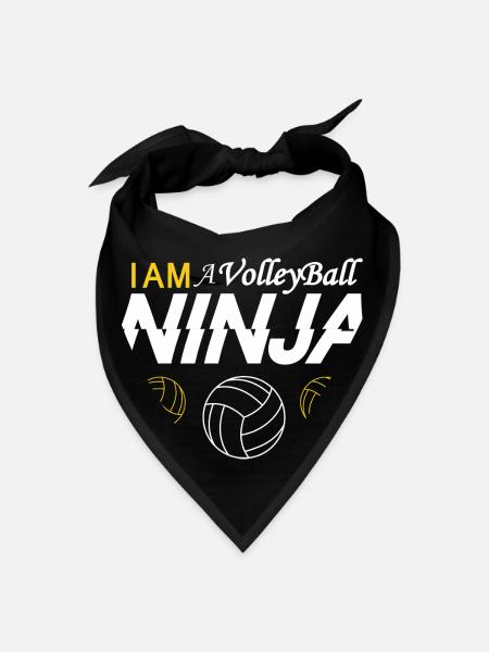 I Am A Volleyball Ninja - Bandana - black