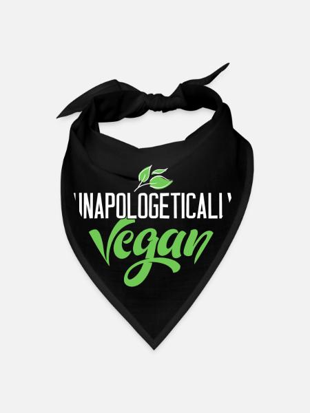 Unapologetically Vegan - Bandana - black