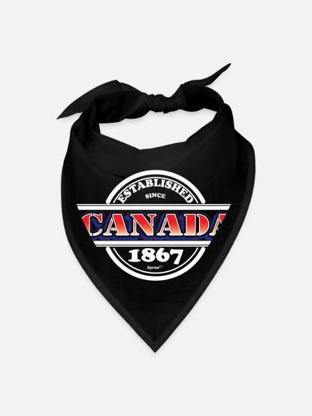 Established Canada 1867 - Bandana - black - Front