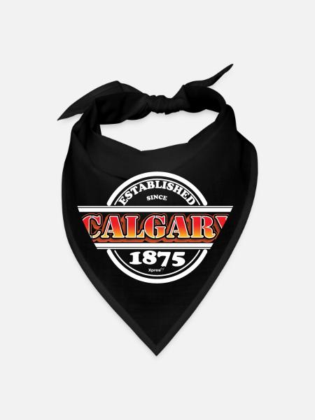 Established Calgary 1875 - Bandana - black - Front