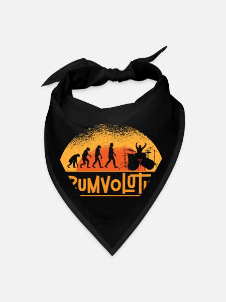 Drumvolution Drums Drumming Percussion Drummer - Bandana - black - Front