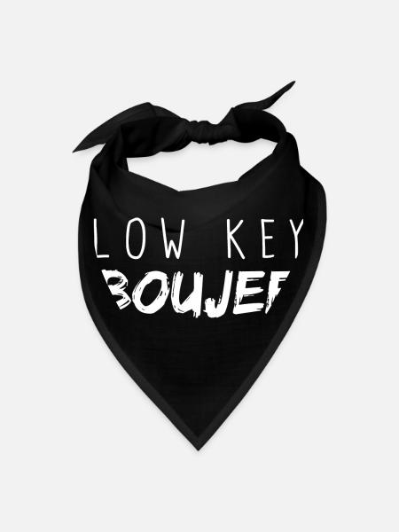 Low Key Boujee - Bandana - black - Front