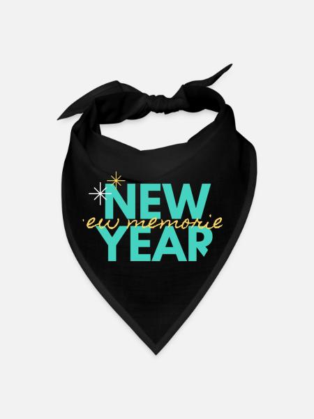 new year - Bandana - black