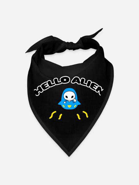 HELLO ALIEN - Bandana - black