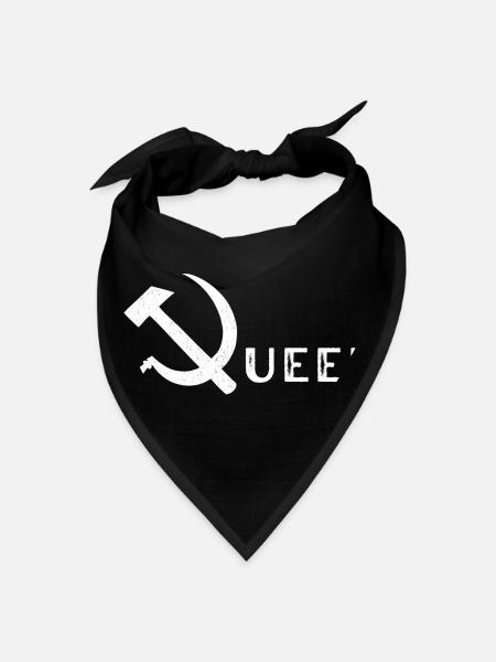 Queer Communist Hammer And Sickle - Bandana - black - Front