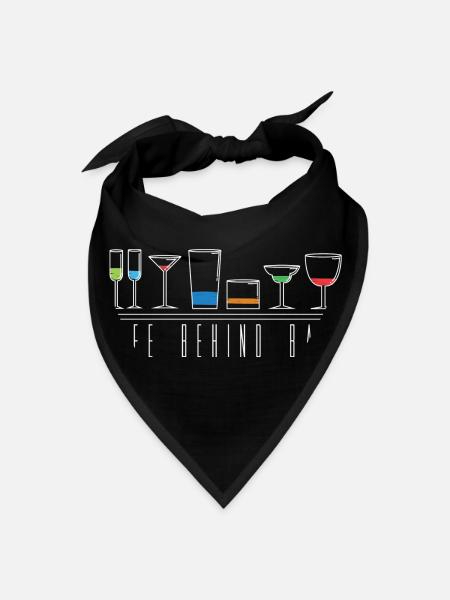 Life Behind Bars - Bandana - black - Front