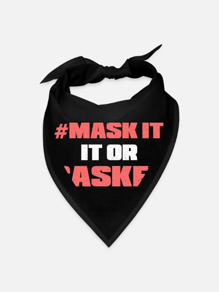 Mask It Or Casket - Bandana - black - Front