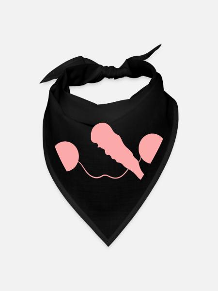 Snowman Mask - Bandana - black - Front