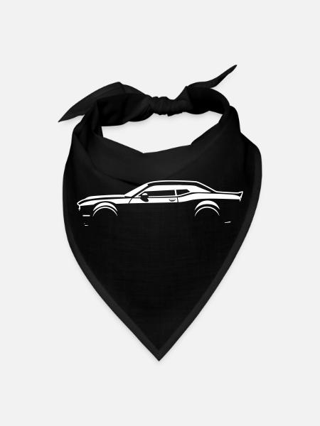 Dodge Challenger - Bandana - black - Front