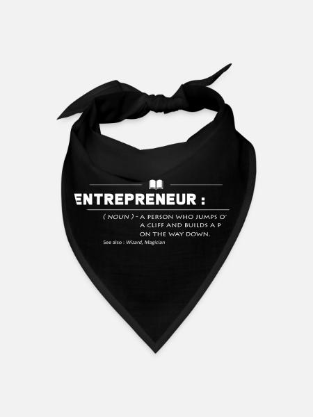 Entrepreneur - Bandana - black - Front
