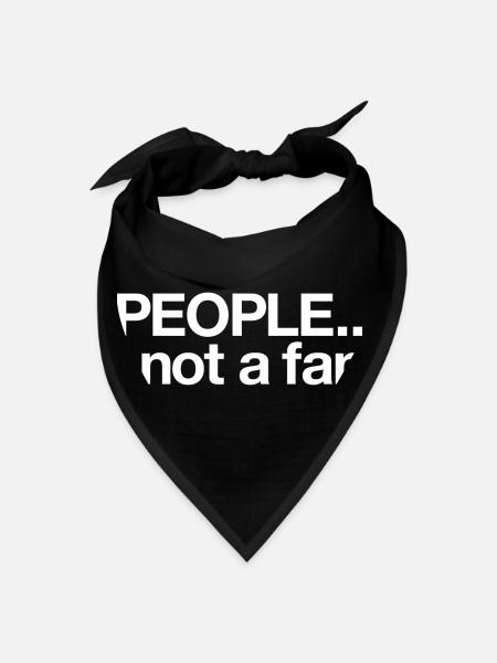 PEOPLE not a fan - Bandana - black
