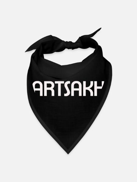 Artsakh Armenia Vintage Design - Bandana - black