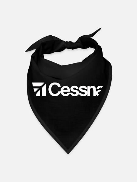 Cessna aircraft Tee - Bandana - black