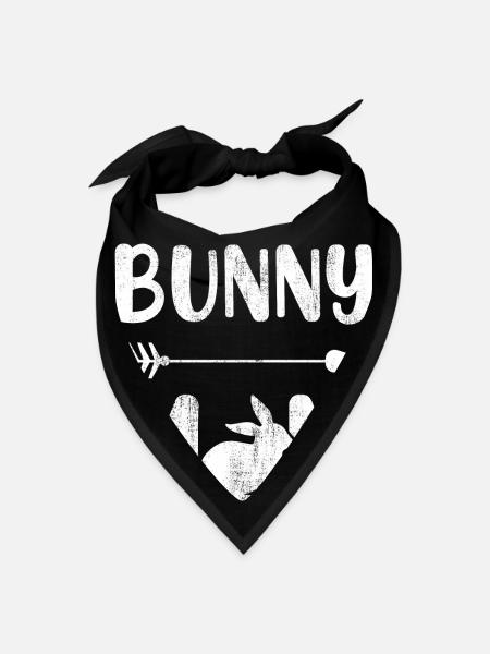 Bunny Mom Matching Family Mother Easter Day - Bandana - black