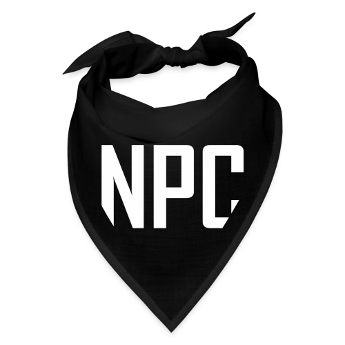 N P C logo in white - Bandana