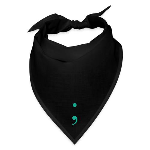 Semi Colon Teal - Bandana