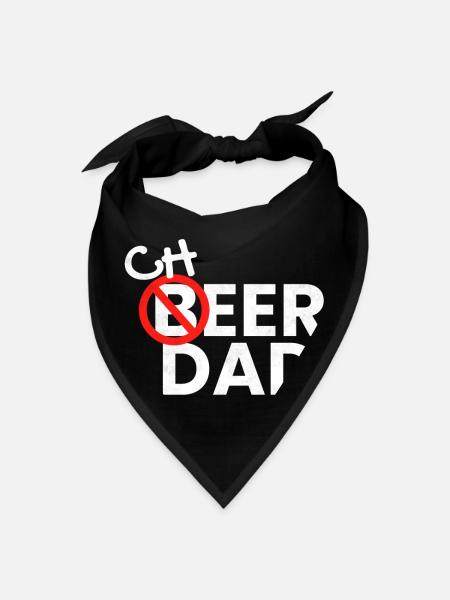 Cheerdad Cheerleader Beer - Bandana - black - Front