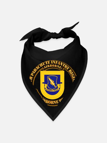 Flash - 504th Parachute Infantry Regiment - Bandana - black - Front