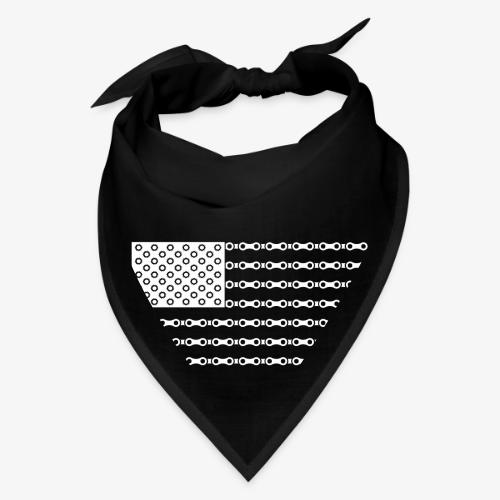 Bicycle Chain American Flag - Bandana