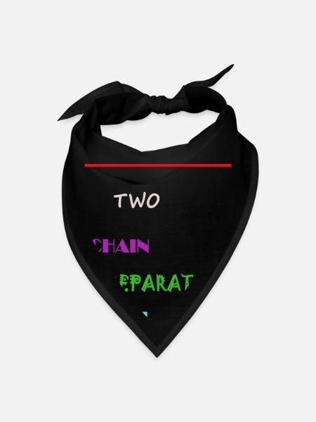 Two Chain Preparation - Bandana - black - Front