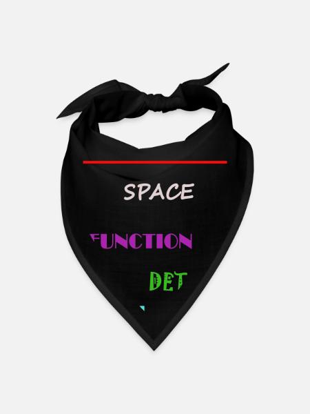 Space Function Detail - Bandana - black - Front