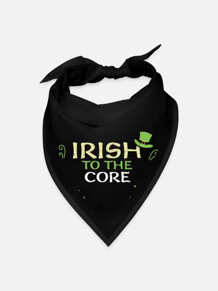 Irish to the core - Bandana - black - Front